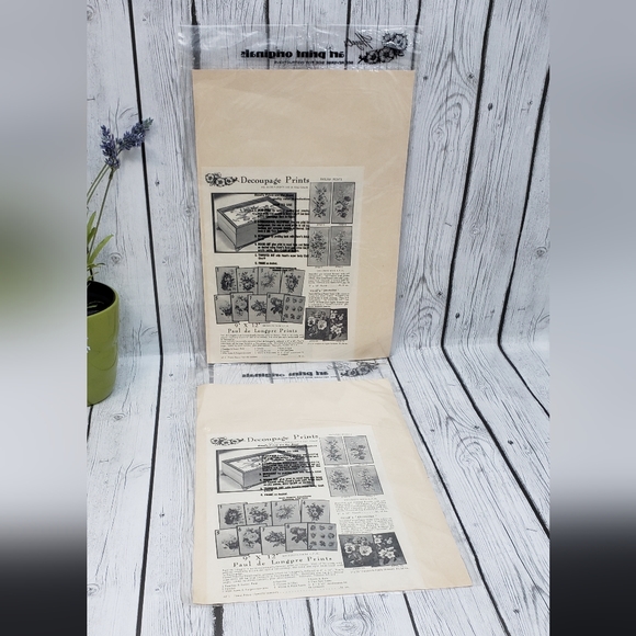 2 Hazels Art Print Originals Vintage Decoupage Craft Paper Only - Picture 2 of 8